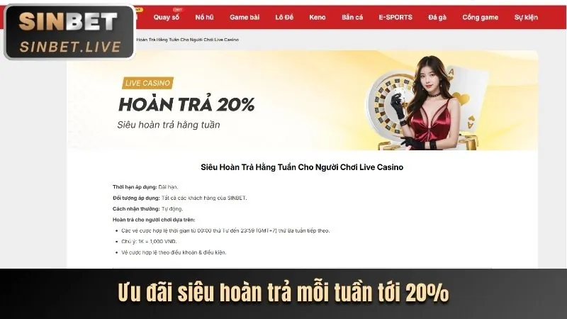 Các loại ưu đãi đa dạng tại vnd555